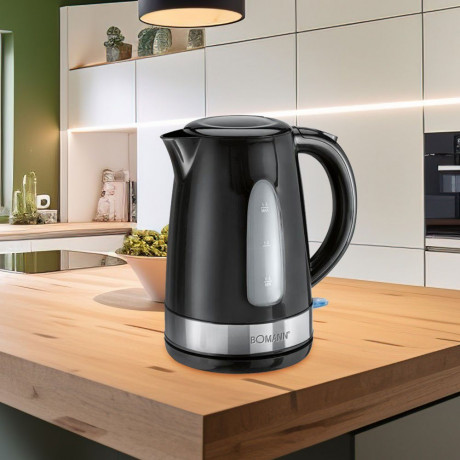 BOMANN BOMANN Wasserkocher, Schnurloser 2200W Wasserkocher mit 360° Steckverbindung 1,5 Liter  Чайник BOMANN, беспроводной чайник мощностью 2200 Вт с разъемом на 360°, 1,5 литра