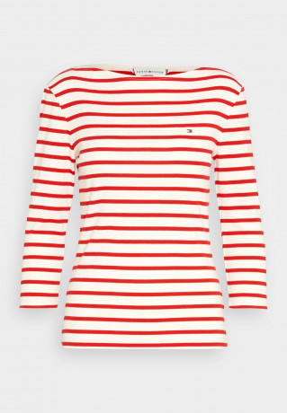 Tommy Hilfiger SLIM CODY STP B-NK 3/4SLV Long sleeved top breton white/fireworks SLIM CODY STP B-NK 3/4SLV Топ с длинными рукавами бретонский белый/фейерверк