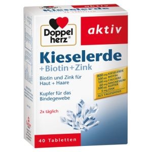 Doppelherz Kieselerde + Biotin + Zink Tabletten (40 шт.) Доппельгерц Таблетки 40 шт.
