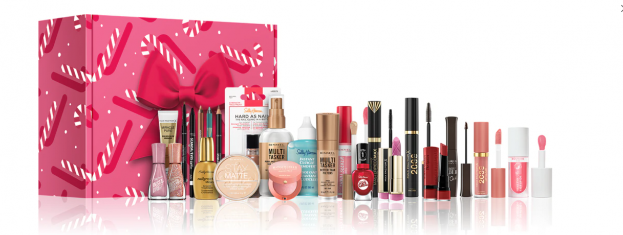 Rimmel Advent Calendar Candy Glam 2025 Адвент-календарь, 24 бьюти сюрприза