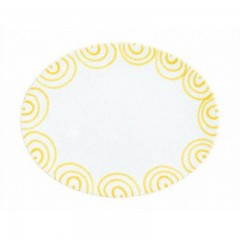 Gmundner Keramik Gmundner Keramik Gelbgeflammt Platte oval 33x26x2,5 cm Gmundner керамическая желтая овальная тарелка с пламенем 33x26x2,5 см