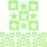 relaxdays 36 x Puzzlematte Sterne weiss-grun 36 x коврик-пазл звезды бело-зеленый