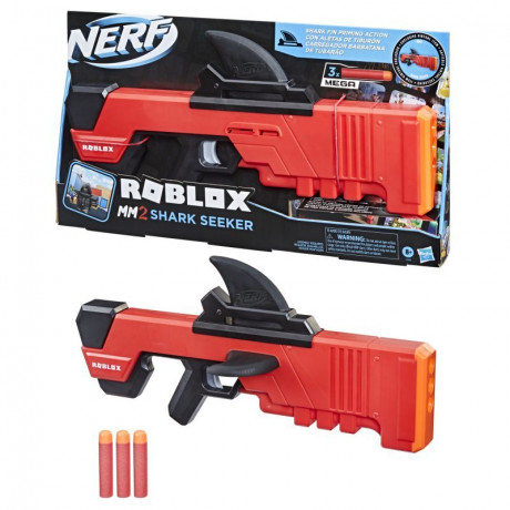 Nerf Roblox F2489 MM2 Shark Seeker 2stk, Бластер игрушечный Nerf Roblox MM2 Shark 2шт