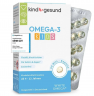 WHITE OMEGA Kids Omega-3 Capsules for Children 90st, Омега 3 для детей (Германия), мини капсулы без вкуса и запаха рыбы для мозга и внимания, DHA 293 мг EPA 173 мг, 90шт