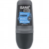 ISANA MEN Deodorant Roll-on Fresh 50ml, Изана Мужской шариковый дезодорант, лимон и сандал, 24ч защита, 0% алюминия, 50 мл