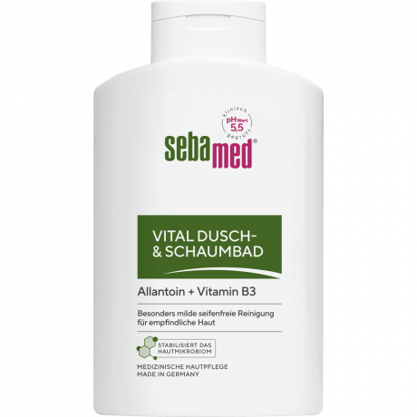 SEBAMED Vital Dusch- und Schaumbad, 400 ml, Себамед Гель для душа и пена для ванны, витализирующий, 400 мл