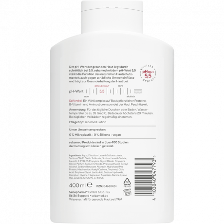 SEBAMED Vital Dusch- und Schaumbad, 400 ml, Себамед Гель для душа и пена для ванны, витализирующий, 400 мл