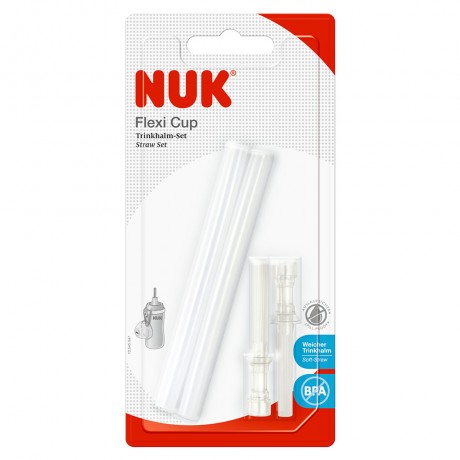 Nuk Ersatz Trinkhalme Flexi Cup, Запасные трубочки для питья для поильников Flexi Cup, 2 шт
