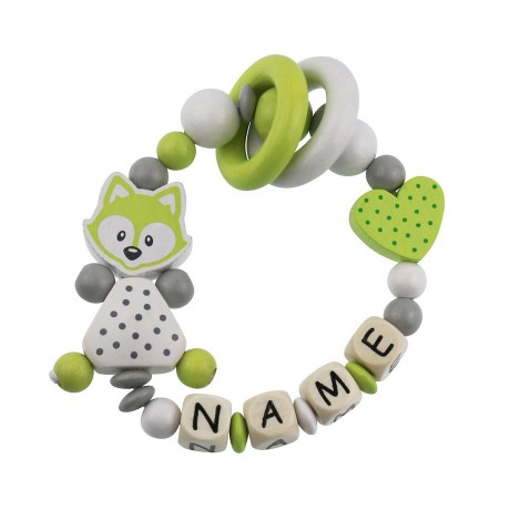 elefantasie Greifling Kleiner Fuchs personalisiert mit Namen Маленькая лисичка с цепляющей игрушкой