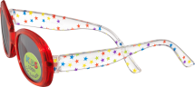 SUNDANCE Sonnenbrille fur Kinder Солнцезащитные очки для детей Front rot, Bugel transparent mit bunten Sternchen, 1 шт.