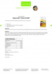Krauterhaus Sanct Bernhardt Soup snack &quot;Taste of India&quot;, 20 г