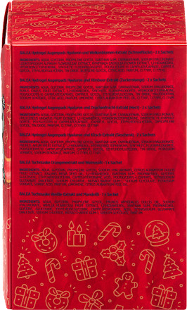 Balea Wrap Yourself in Self Care Adventskalender 2026, Balea адвент-календарь с масками и гидрогелевыми патчами для глаз, 24 подарка