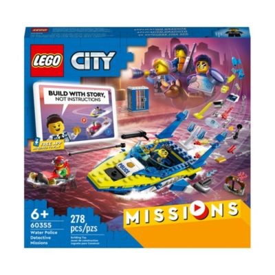 LEGO 3er Set:  60353 City Tierrettungsmissionen mit Pickup, 3 Minifiguren und Tierfiguren +  60354 City Erkundungsmissionen im Weltraum mit Raumschiff und 3 Minifiguren +  60355 City Detektivmissionen Набор из 3 предметов: 60353 City Animal Rescue Mission