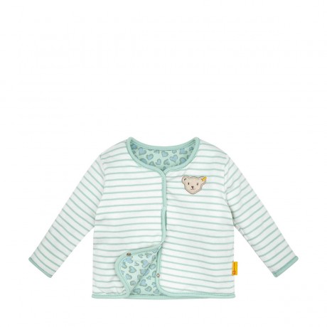 Steiff Wendejacke Jungle Feeling aus wattiertem Jersey Outdoorjacken Двусторонняя куртка Jungle Feeling из утепленного трикотажа Куртки для активного отдыха