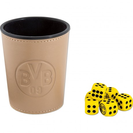 Borussia Dortmund BVB-Wurfelbecher-Set Набор чашек для игральных костей BVB
