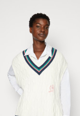 Tommy Hilfiger ICON VEST SWEATER Jumper ecru ЖИЛЕТ ICON СВИТЕР Джемперы экрю