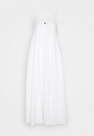 Tommy Hilfiger LONG DRESS Maxi dress optic white ДЛИННОЕ ПЛАТЬЕ Платье макси оптический белый