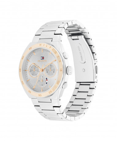 Tommy Hilfiger TT SS CG CASE DIAL WITH CG ACCENTS SS Chronograph watch grey TT SS CG CASE DIAL WITH CG ACCENTS SS — Часы с хронографом серый