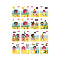 Janod Magnetbuch Lerne die Uhr Магнитная книжка Узнай часы