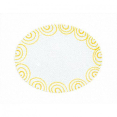 Gmundner Keramik Gmundner Keramik Gelbgeflammt Platte oval 28x21x2,3 cm Gmundner керамическая желтая овальная тарелка с пламенем 28x21x2,3 см