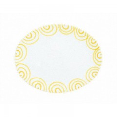 Gmundner Keramik Gmundner Keramik Gelbgeflammt Platte oval 28x21x2,3 cm Gmundner керамическая желтая овальная тарелка с пламенем 28x21x2,3 см