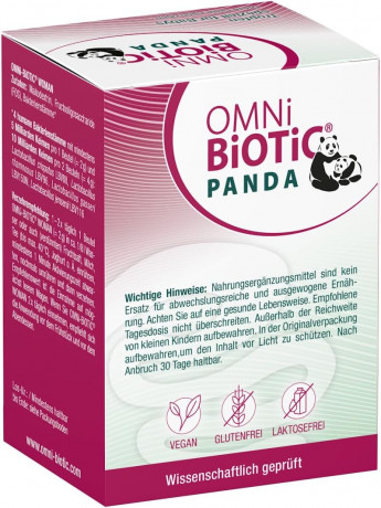 OMNI-BIOTIC Panda Tropfen, Пробиотик в каплях Омни-биотик Панда для детей с рождения, 4 штамма полезных бактерий, 8мл (курс на 28 дней)
