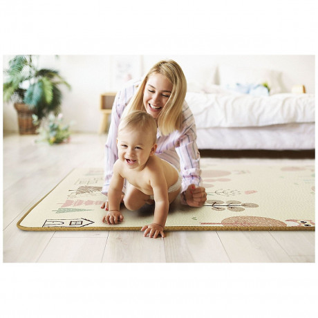 mamabrum Doppelseitige Krabbelmatte 180 x 150 x 2 cm Rutschfest Двусторонний коврик для ползания 180 x 150 x 2 см