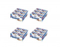 Knoppers Original 24st x 4packs (96st), Вафли для детей и взрослых, порционные вафельные батончики, хрустящие немецкие сладости к чаю, молочно-ореховая начинка, вкус молока и фундука, Набор 4 уп х 24 шт (96 шт х 23,5 )