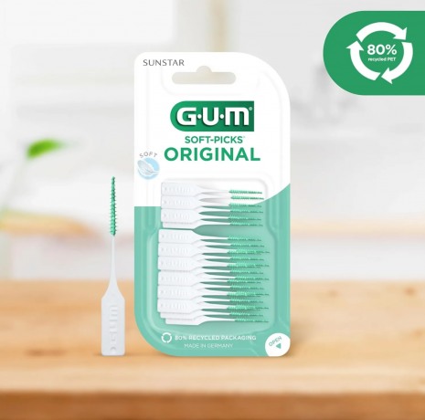 GUM Soft Picks Original L 200st (50st x 4packs), Межзубные ёршики, очистка межзубных промежутков, мягкие резиновые щетинки, уход за деснами, Набор 200 шт (4уп х 50шт)