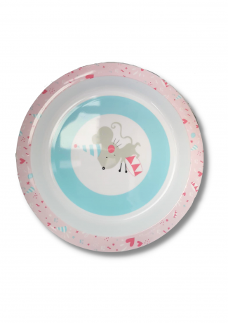 babylove Schale aus Polypropylen Тарелка с нескользящим дном Мышонок, 1 штука
