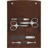 ZWILLING  Druckknopf-Etui, Rindleder, braun, 5-tlg.  Футляр с кнопками, воловья кожа, коричневый, 5 шт.