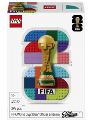 LEGO FIFA World Cup 2026 Official Emblem 43032, Конструктор LEGO (Дания), 298 деталей, официальный логотип чемпионата мира по футболу 2026, коллекционная модель