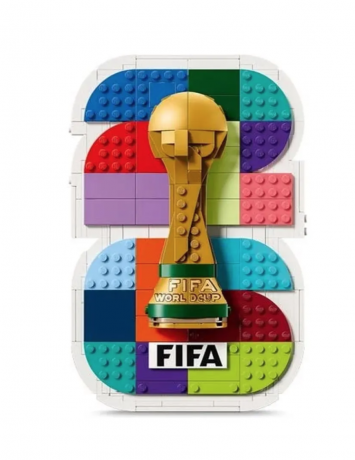 LEGO FIFA World Cup 2026 Official Emblem 43032, Конструктор LEGO (Дания), 298 деталей, официальный логотип чемпионата мира по футболу 2026, коллекционная модель