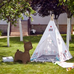 relaxdays Hupftier Lama in Braun Копытная лама в коричневом цвете