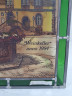 Картина винтажная Helga Hanzmann "Старая ратуша Висбадена 1610г. Винный погреб", витражная рама, на стекле, 29 x 22 см, Германия, 1984г.