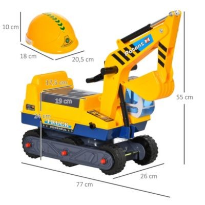 HOMCOM Rutschauto als Bagger Толкать машину как экскаватор