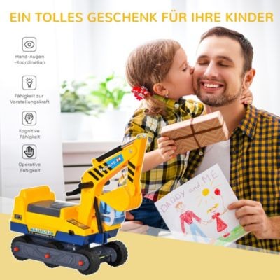 HOMCOM Rutschauto als Bagger Толкать машину как экскаватор