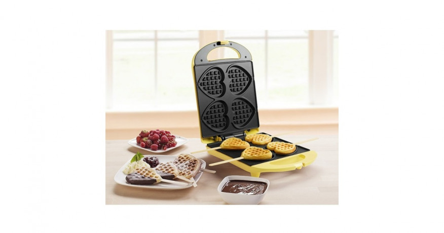 Bestron Bestron Herzwaffeleisen DSW271 gelb, 780 Watt  gelb Вафельница Bestron сердце DSW271 желтая, 780 Вт