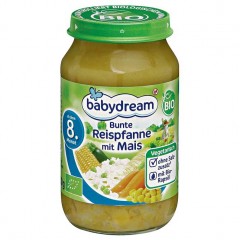 babydream Bio Menu Bunte Reispfanne mit Mais 220 г