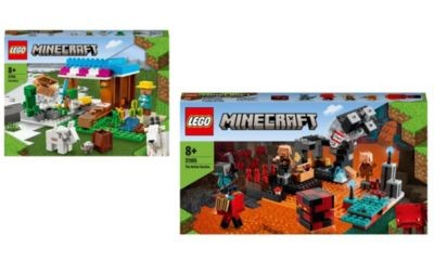LEGO Minecraft 2er Set: 21184 Backerei + 21185 Netherbastion Minecraft Set of 2: 21184 Пекарня + 21185 Нижний Бастион
