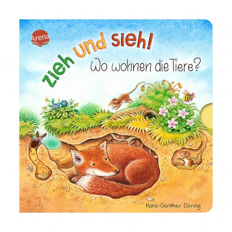 Arena Verlag Zieh und sieh! Wo wohnen die Tiere? Рисуй и смотри! Где живут животные?