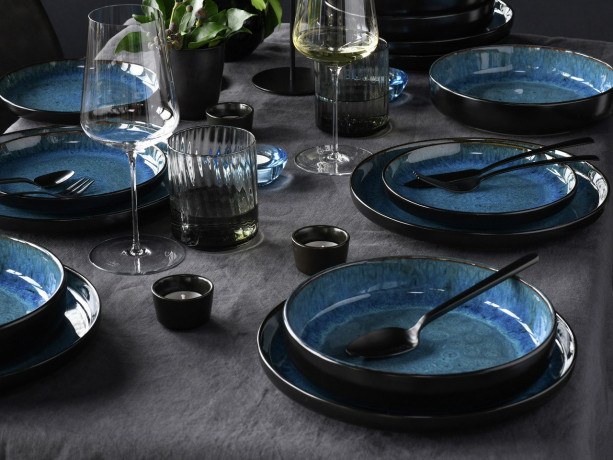 Creatable Creatable Tellerset 18-tlg. Blue NORDIC FJORD blau Набор творческих тарелок из 18 предметов. Синий НОРДИК ФЬОРД