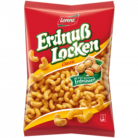 Lorenz Erdnusslocken Classic Крекер с арахисом 175г