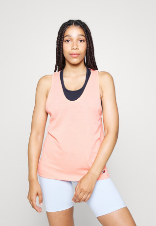 Tommy Hilfiger REGULAR TEE Top coral blossom ОБЫЧНАЯ ФУТБОЛКА Верх коралловый цвет