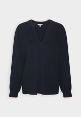 Tommy Hilfiger SOLID RAGLAN BLOUSE Long sleeved top desert sky БЛУЗКА ИЗ ОДНОГО РЕГЛАНА Топ с длинными рукавами небо пустыни