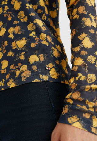 Tommy Hilfiger FLORAL PRINT Long sleeved top frosted floral ditsy ЦВЕТОЧНЫЙ ПРИНТ Топ с длинными рукавами матовый цветочный дитси