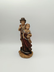 Статуэтка винтажная &quot;Фермер с женой&quot;, среднего размера, 21 х 8 см, Германия, 1970-90гг.