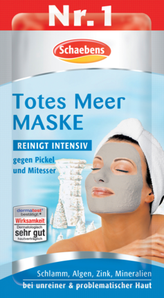 Schaebens Maske Totes Meer Маска для лица из солей Мёртвого моря с водорослями, алоэ вера, ромашкой и цинком 	, 15 мл
