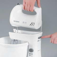 Severin Severin Handmixer HM 3810, 300 W, rotierende 3 L Schussel, 5 Stufen + Turbo, Zubehor aus Edelstahl  Ручной миксер Severin HM 3810, 300 Вт, вращающаяся чаша 3 л, 5 уровней + турбо, аксессуары из нержавеющей стали