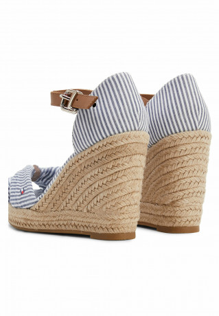 Tommy Hilfiger SEERSUCKER Wedge sandals seersucker bluecoast SEERSUCKER Босоножки на танкетке Сирсакер Блюкоаст